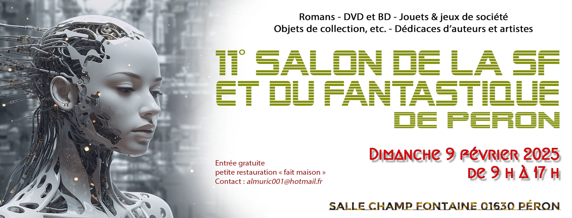 Le Salon SF & Fantastique de Peron 2025 approche.
